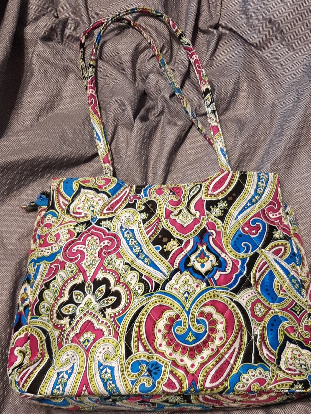 Vera Bradley Paisley Quilted Shoulder Bag - Multicolor